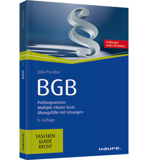 Alle Details: BGB BGB - Prüfungswissen, Multiple-Choice-Tests, Übungsfälle mit Lösungen