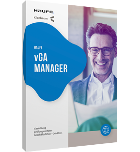 Alle Details: Haufe vGA Manager Haufe vGA Manager - Software-Lösung zur Gestaltung prüfungssicherer Geschäftsführer-Gehälter