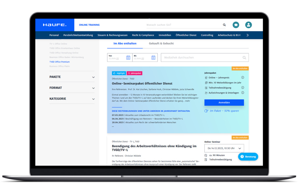 Online-Weiterbildung Online-Weiterbildung
