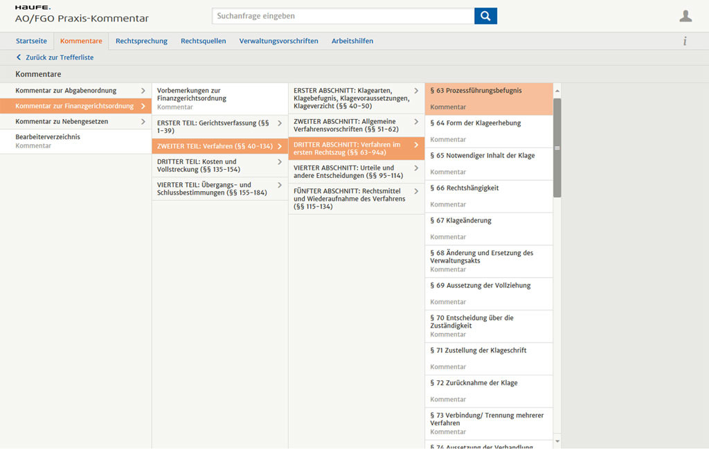Spaltennavigation für Kommentare Spaltennavigation für Kommentare