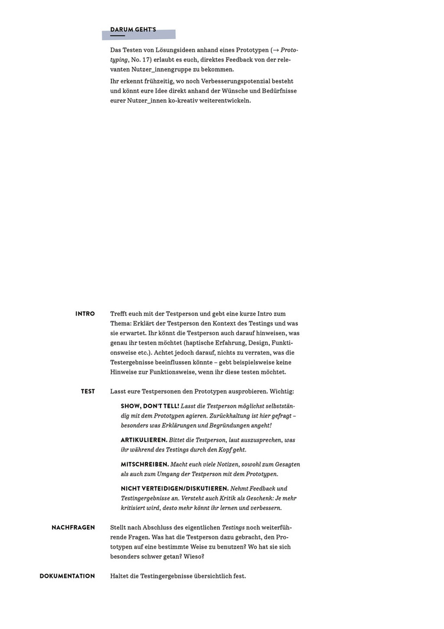Darum geht's - Das Testing Darum geht's - Das Testing
