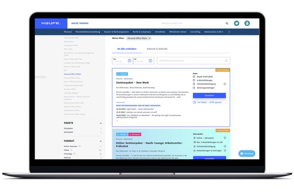 Online-Seminare: Bleiben Sie mit geringem Aufwand up-to-date Online-Seminare: Bleiben Sie mit geringem Aufwand up-to-date