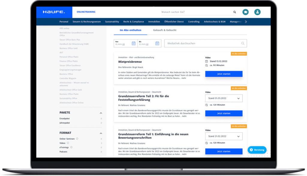 Online-Seminare Online-Seminare