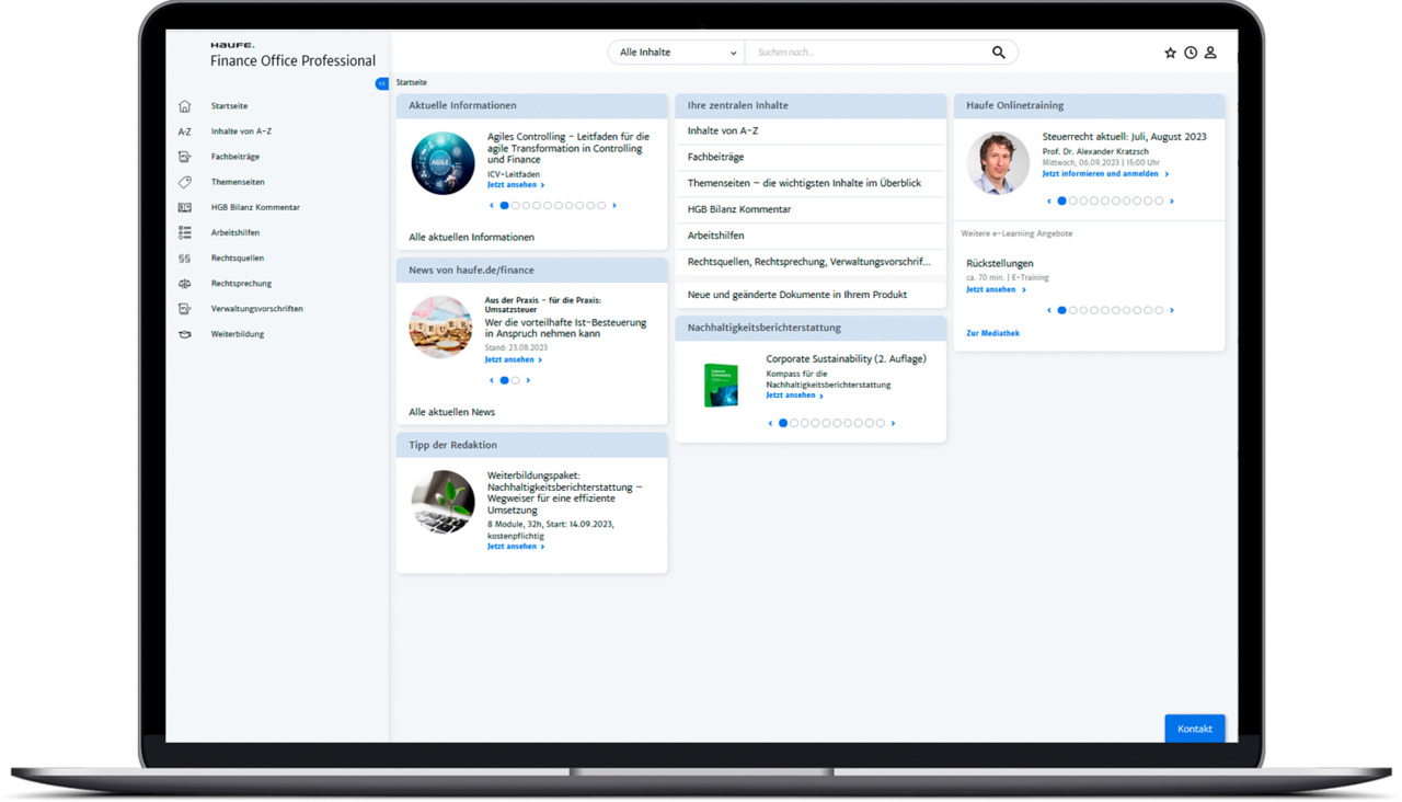Haufe Finance Office Professional - Die meistgenutzte Fachdatenbank für Ihr Finanz- und Rechnungswesen