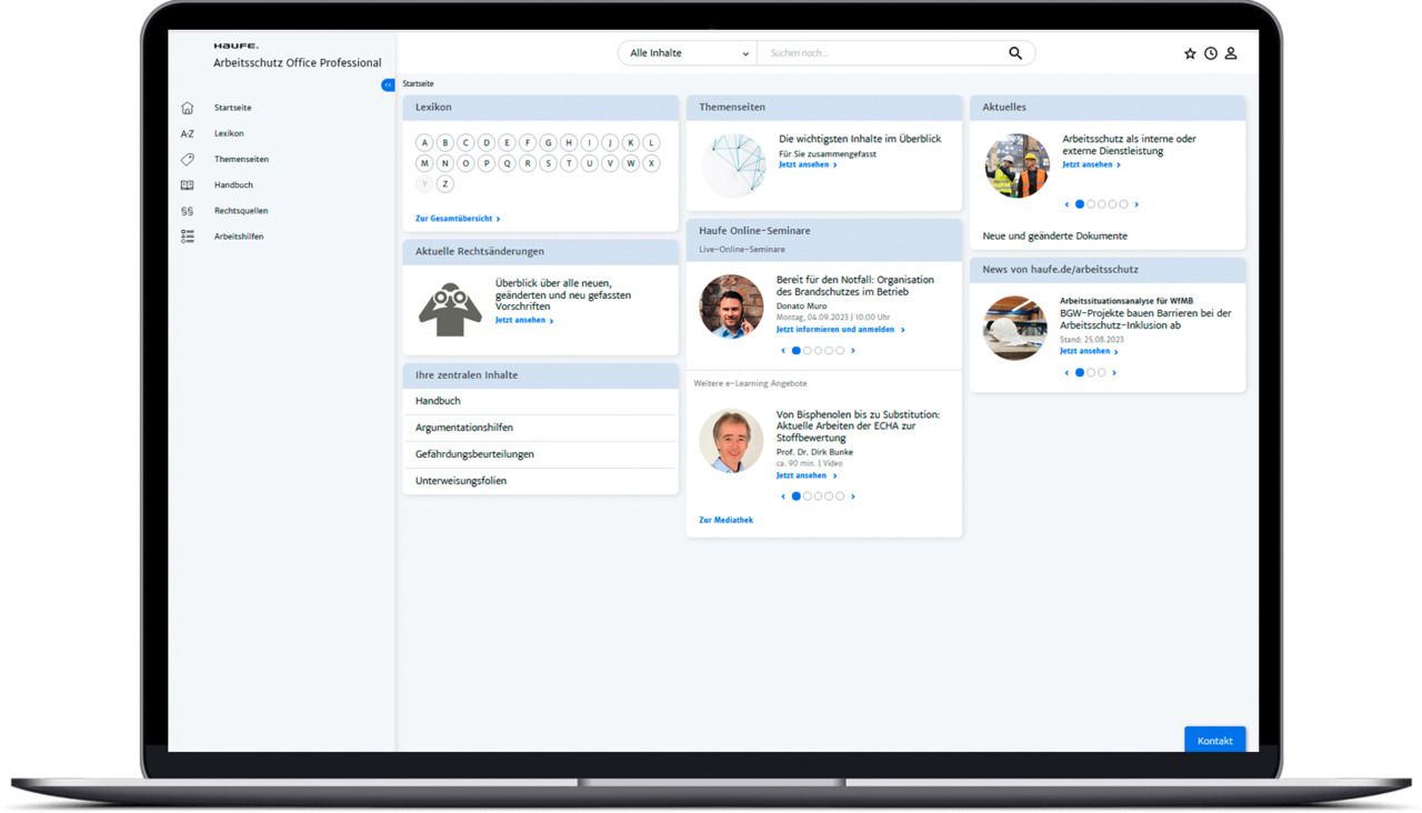 Haufe Arbeitsschutz Office Professional - Die Komplett-Version für Arbeitssicherheit, Ergonomie und Gesundheitsschutz