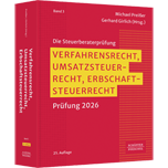 Verfahrensrecht, Umsatzsteuerrecht, Erbschaftsteuerrecht - Prüfung 2026