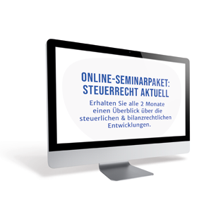 Online-Seminarpaket – Steuerrecht aktuell