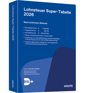 Lohnsteuer-Supertabelle 2026 inkl. Onlinezugang - Nach amtlichen Material