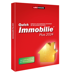 QuickImmobilie plus 2023 - Die starke Vermieter-Software für bis zu 50 Einheiten + komplettes Vermieter-Know-how