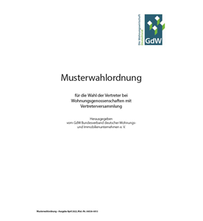 Musterwahlordnung Vertreterversammlung - Pro Bestelleinheit: 20 Musterwahlordnungen