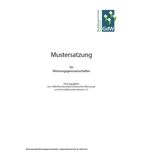 Mustersatzung für Wohnungsgenossen­schaften (Mitgliederversammlung) - Pro Bestelleinheit: 5 Mustersatzungen