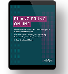 Bilanzierung Online - Die umfassende Datenbank zur Bilanzierung nach Handels- und Steuerrecht