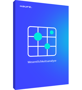 Haufe Wesentlichkeitsanalyse - Die rechtssichere Software zur effizienten und selbstgesteuerten Durchführung Ihrer Wesentlichkeitsanalyse