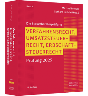 Verfahrensrecht, Umsatzsteuerrecht, Erbschaftsteuerrecht - Prüfung 2025