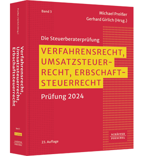 Verfahrensrecht, Umsatzsteuerrecht, Erbschaftsteuerrecht - Prüfung 2024