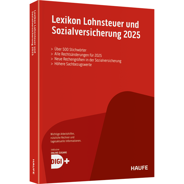 Lexikon Lohnsteuer und Sozialversicherung 2025 plus Onlinezugang