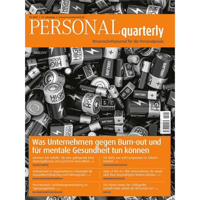 PERSONALquarterly - Wissenschaftsjournal für die Personalpraxis