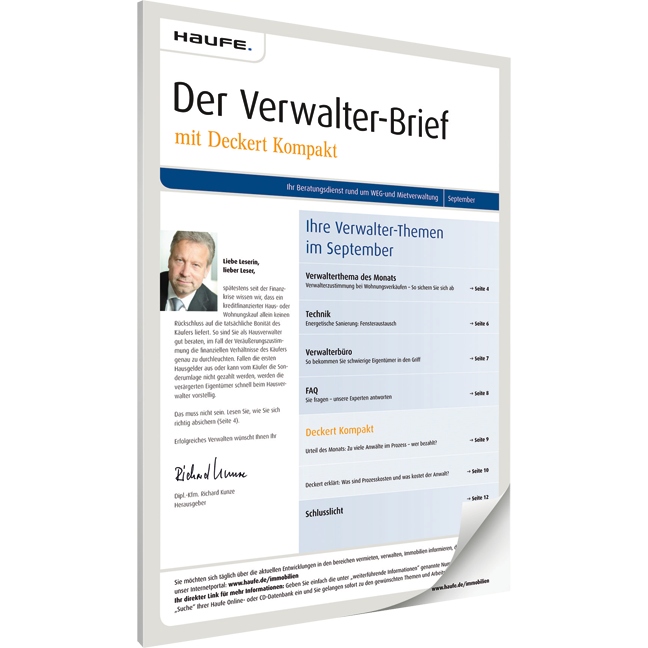 Der Verwalter-Brief - Ihr Beratungsdienst rund um WEG- und Mietverwaltung