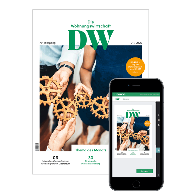 DW Die Wohnungswirtschaft - Das zukunftsweisende Fachmagazin für die Wohnungswirtschaft