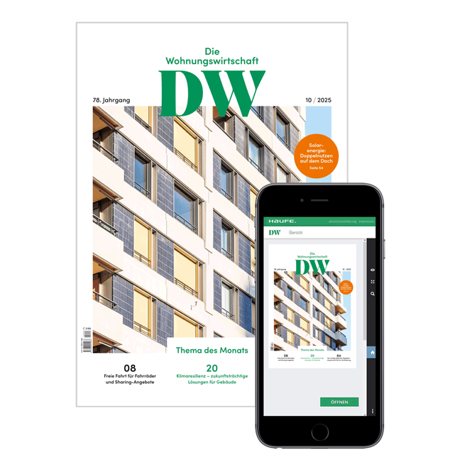 DW Die Wohnungswirtschaft - Das zukunftsweisende Fachmagazin für die Wohnungswirtschaft