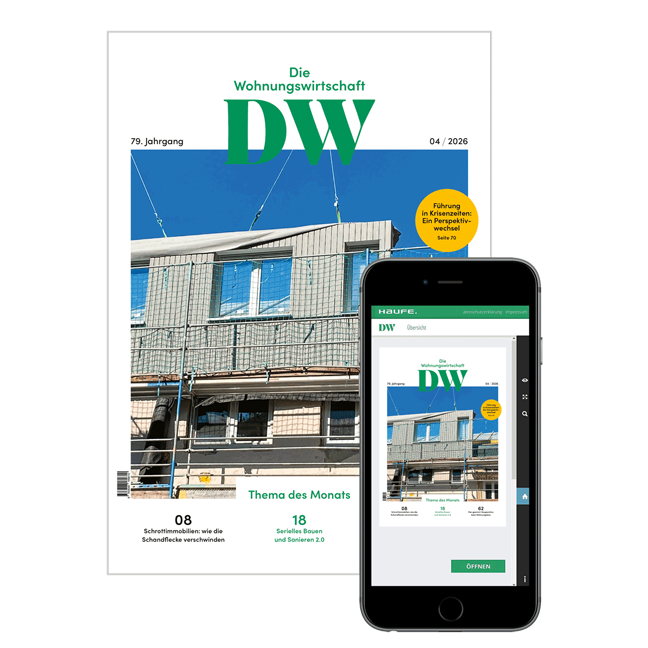 DW Die Wohnungswirtschaft - Das zukunftsweisende Fachmagazin für die Wohnungswirtschaft
