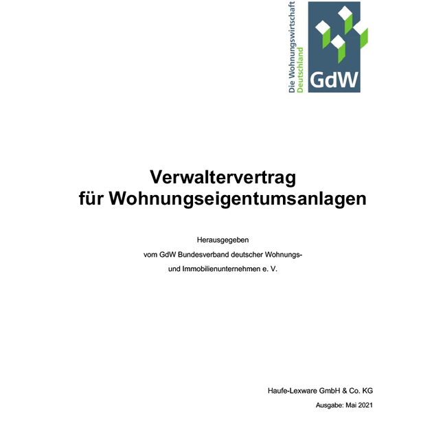 Verwaltervertrag für Wohnungseigentums­anlagen - Pro Bestelleinheit: 20 Muster-Verträge