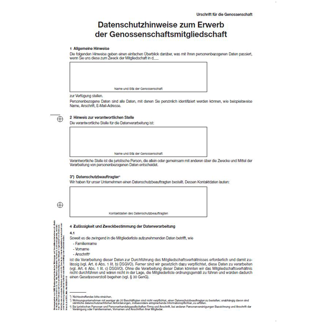 Datenschutzhinweise: Formular | Haufe Shop