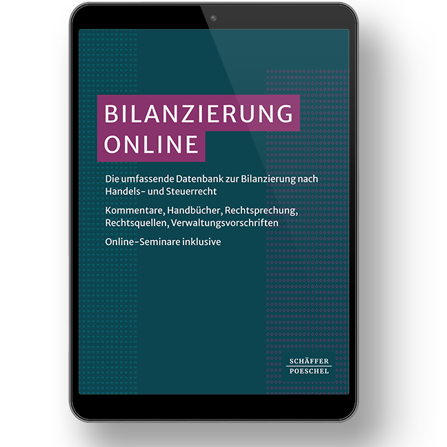Bilanzierung Online - Die umfassende Datenbank zur Bilanzierung nach Handels- und Steuerrecht