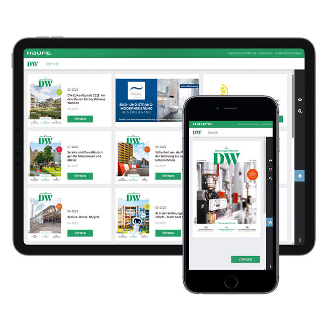 DW Die Wohnungswirtschaft Digital - Das Fachmagazin für die Wohnungswirtschaft