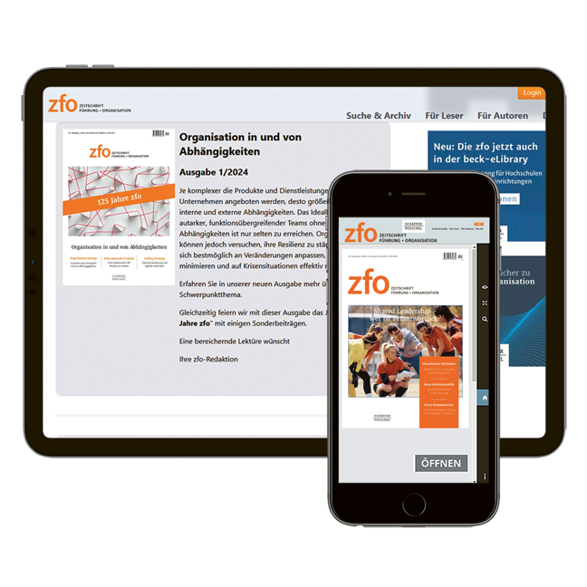 zfo digital - Zeitschrift Führung + Organisation