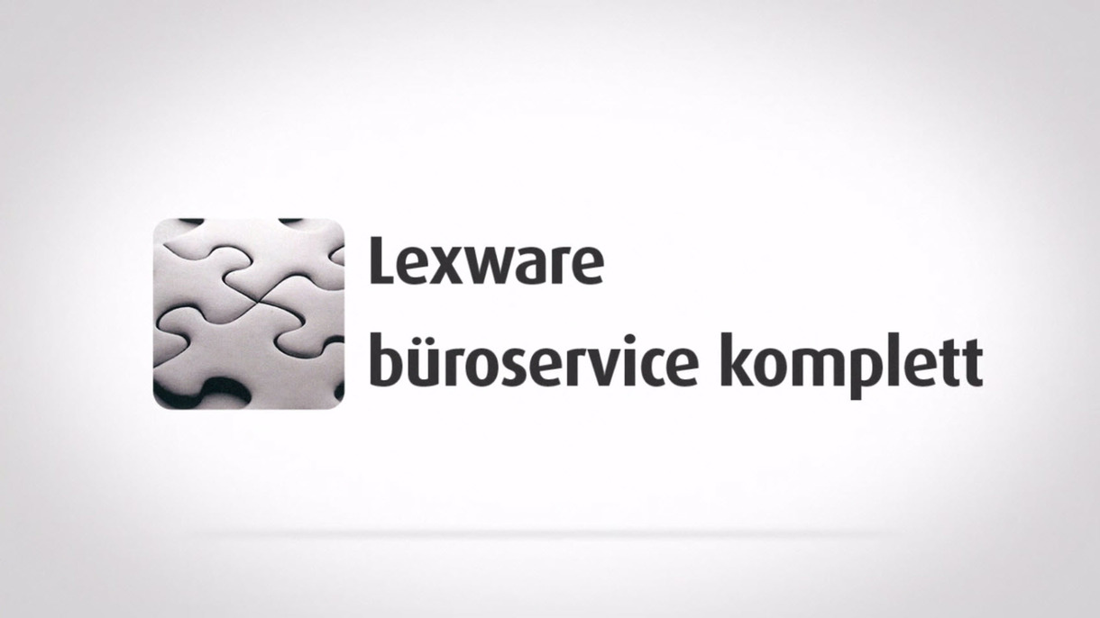 Start der Produkttour durch Lexware büroservice komplett