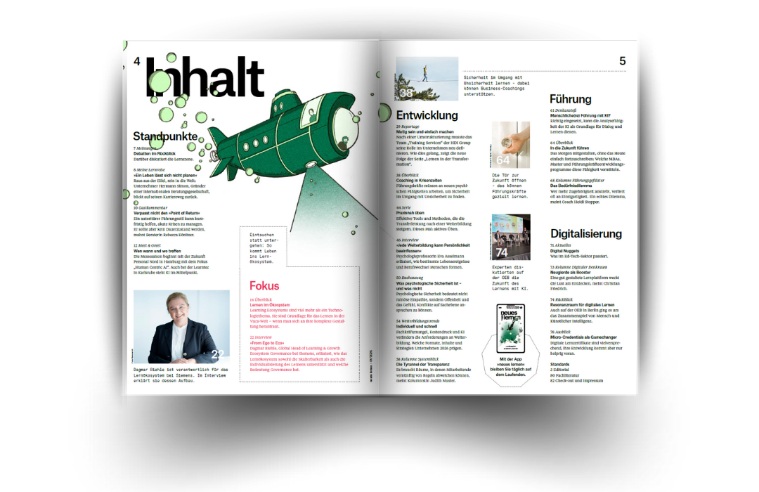 personalmagazin – neues lernen - Inspiration für die Entwicklung von Mensch und Organisation