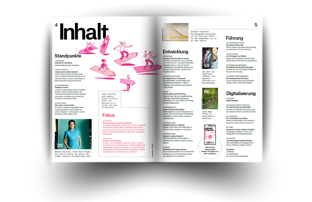 personalmagazin – neues lernen - Inspiration für die Entwicklung von Mensch und Organisation