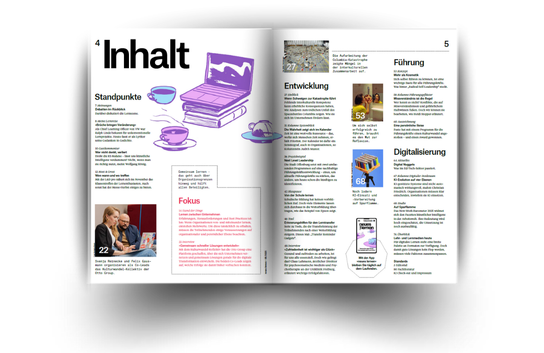personalmagazin – neues lernen - Inspiration für die Entwicklung von Mensch und Organisation
