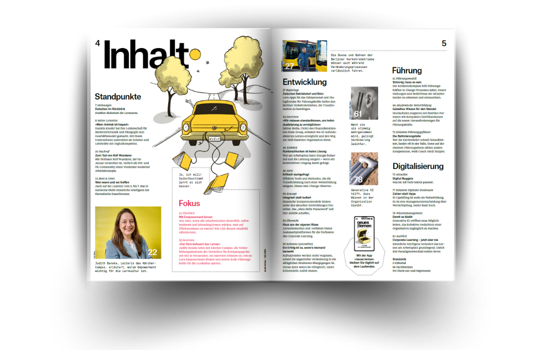 personalmagazin – neues lernen - Inspiration für die Entwicklung von Mensch und Organisation