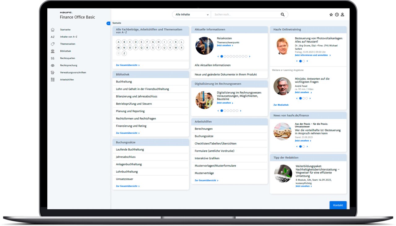 Haufe Finance Office Basic - Das beste Basispaket für Ihre Buchhaltung und Bilanzerstellung