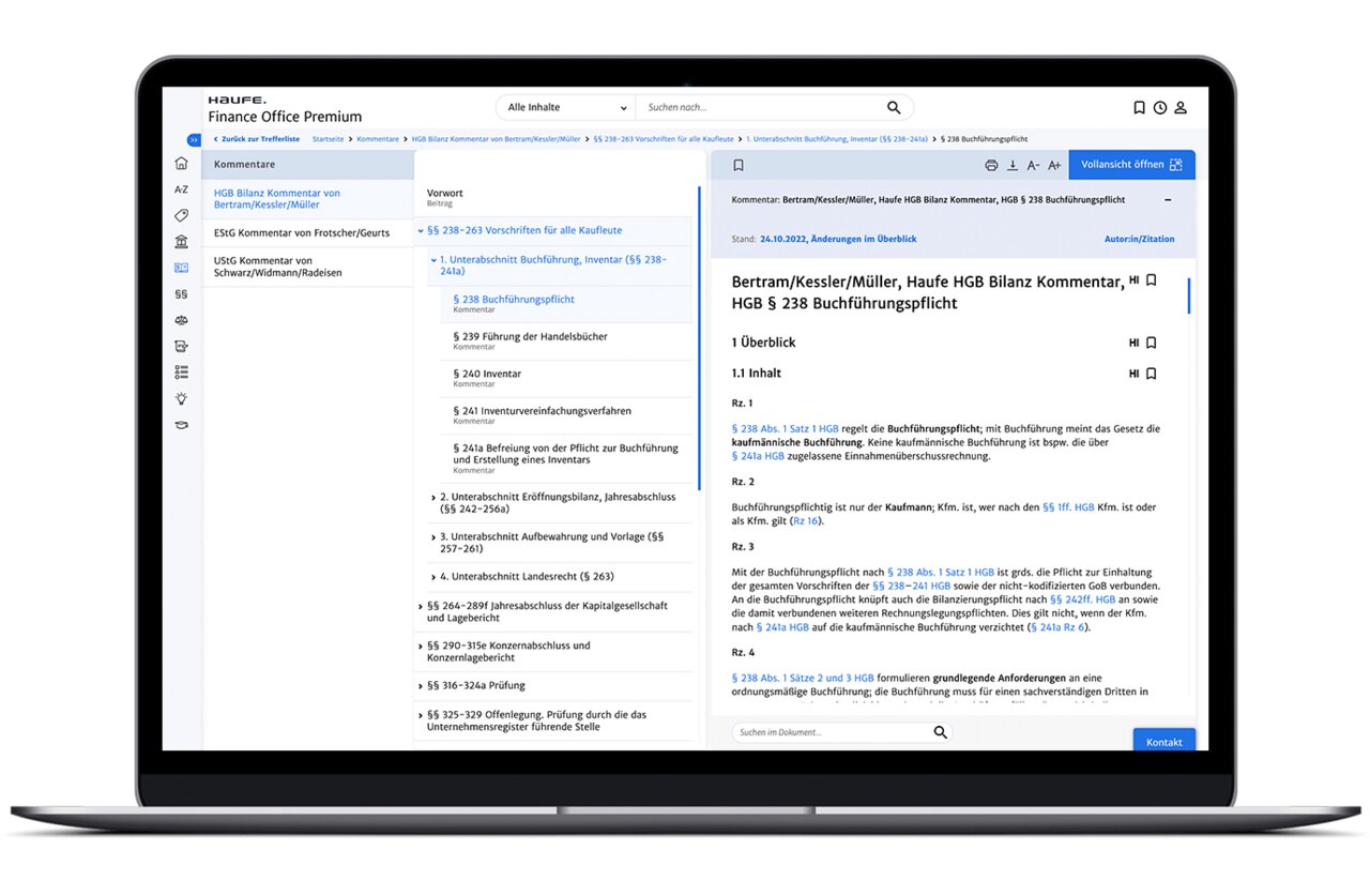 HGB Bilanz, EStG und UStG Kommentar
