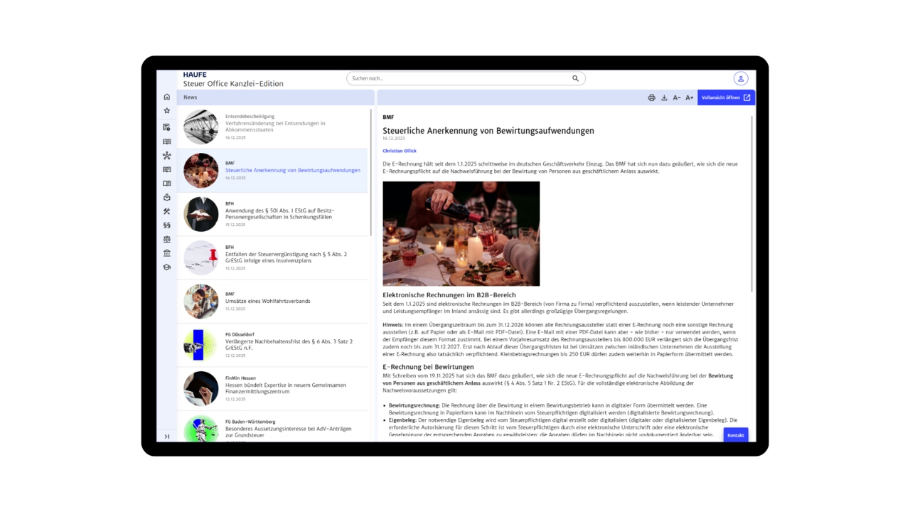 Immer auf dem neuesten Stand