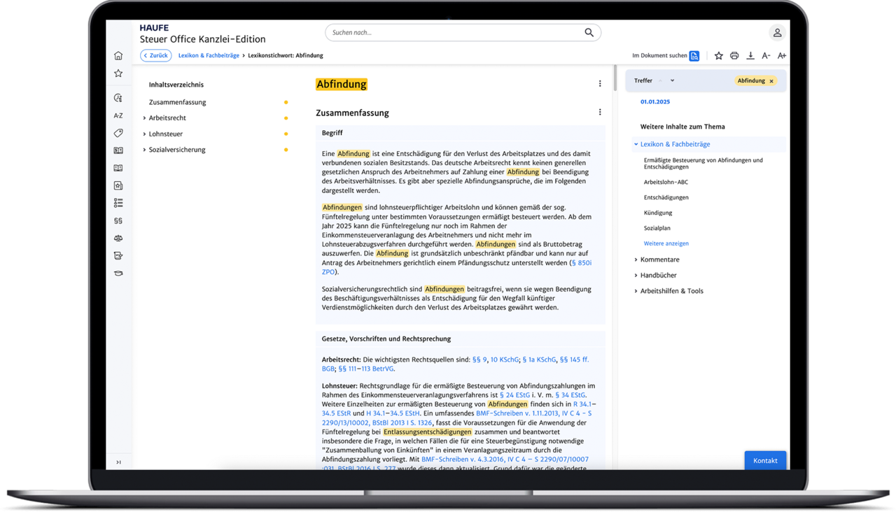Maximale Recherche-Effizienz