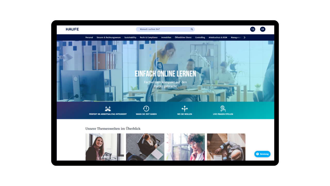 Weiterbildung vom Schreibtisch aus