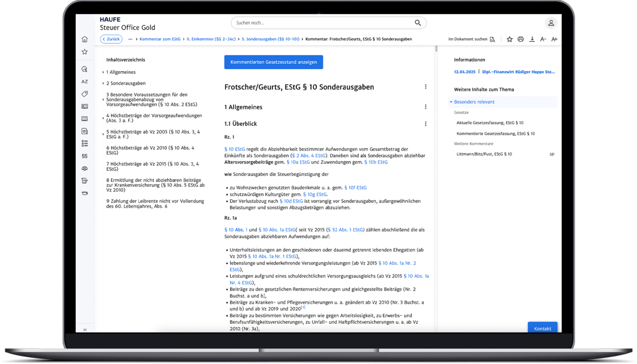 19 Renommierte Kommentare