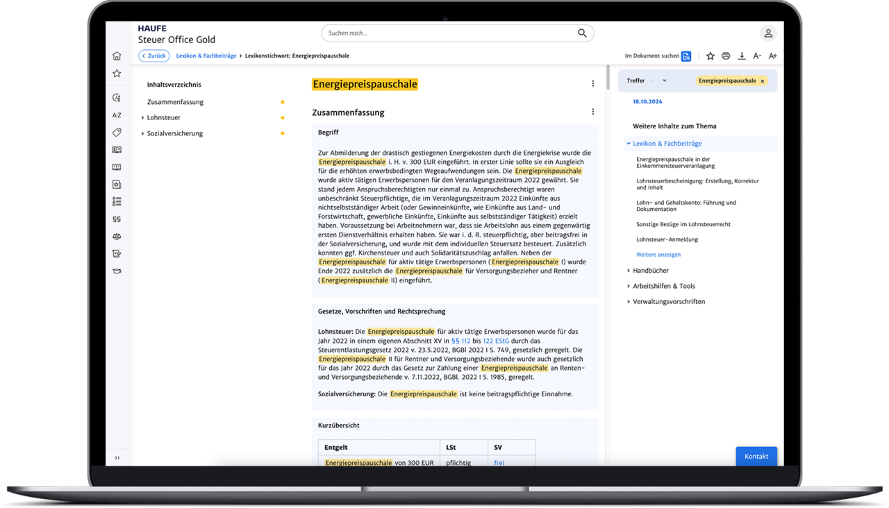Maximale Recherche-Effizienz