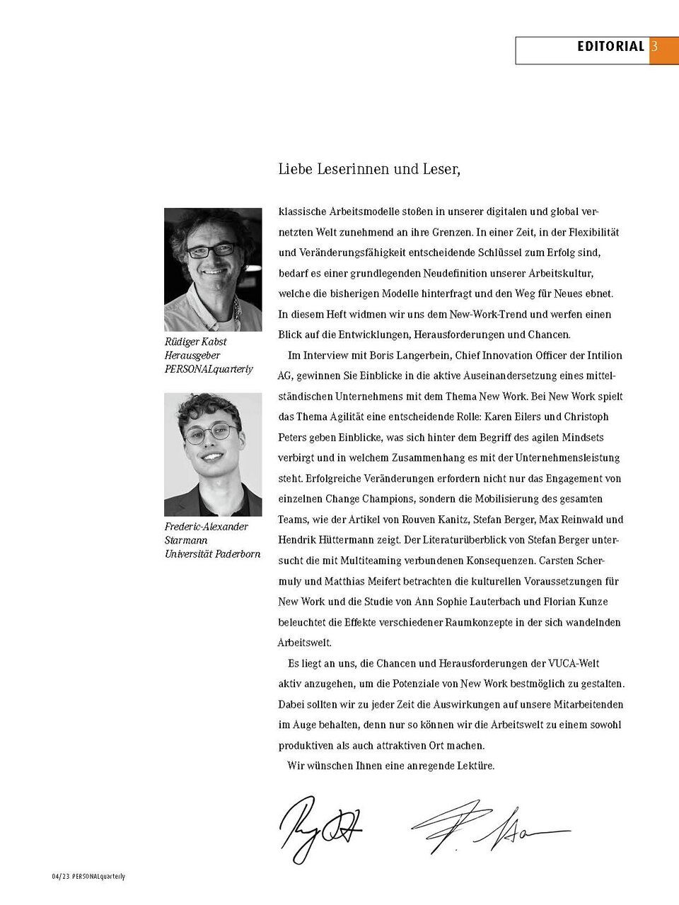 PERSONALquarterly - Wissenschaftsjournal für die Personalpraxis