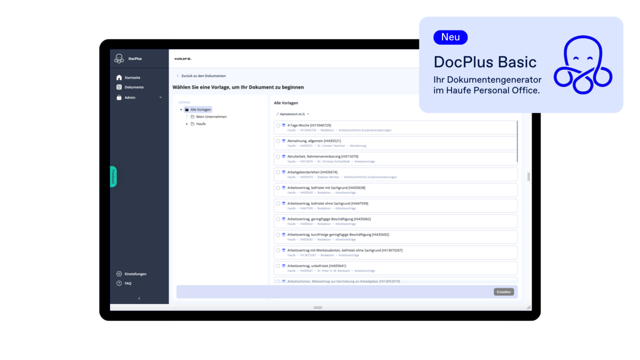 DocPlus & Zeugnisgenerator: HR-Dokumente einfach sicher erstellen