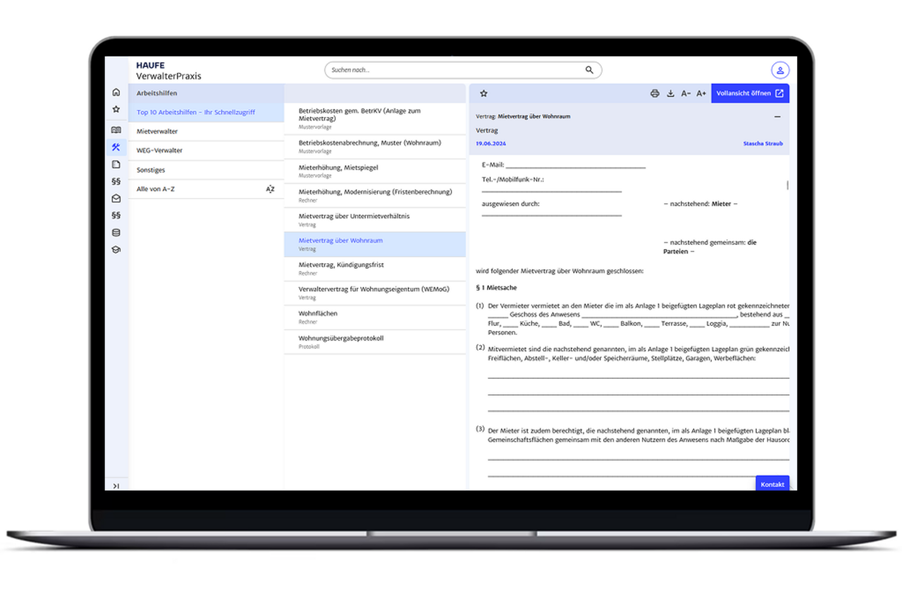 Blick ins Produkt - Arbeitshilfen
