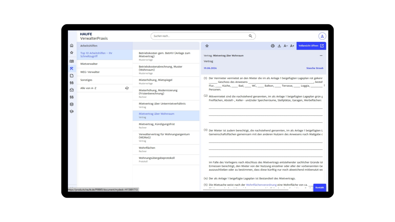 Blick ins Produkt - Arbeitshilfen