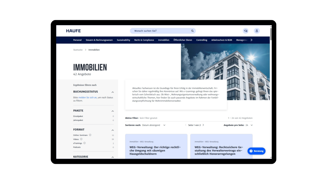 Kostenlose Fortbildung direkt am Arbeitsplatz