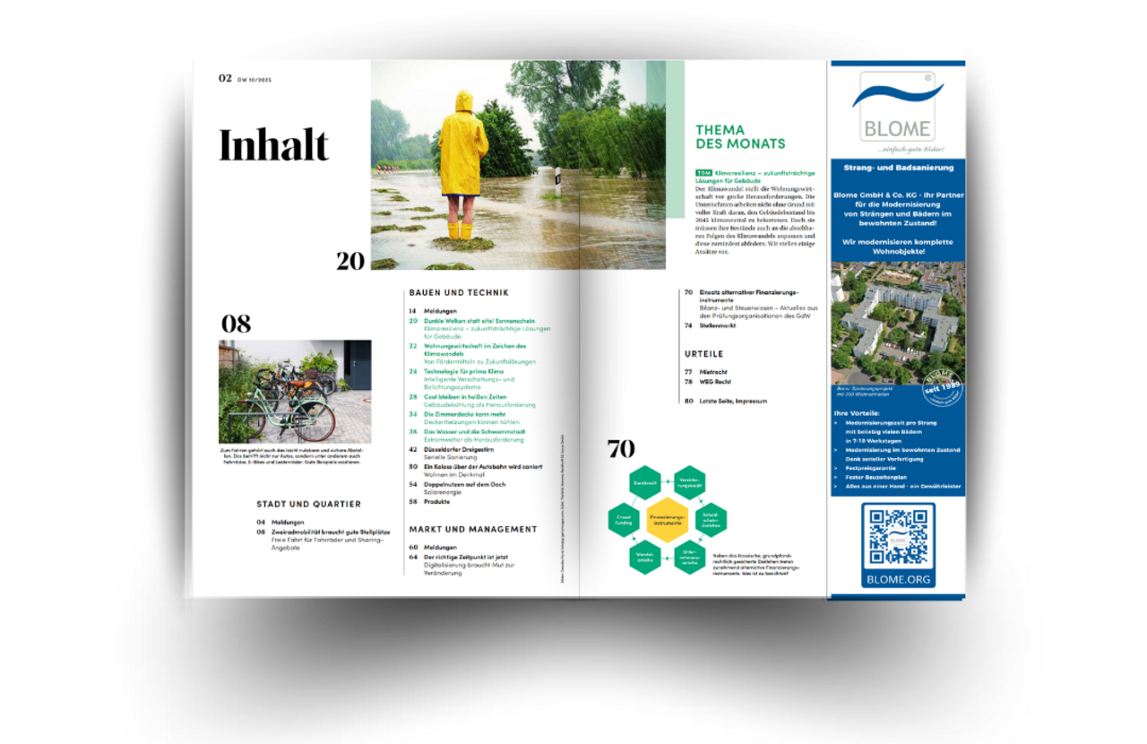 DW Die Wohnungswirtschaft - Das zukunftsweisende Fachmagazin für die Wohnungswirtschaft