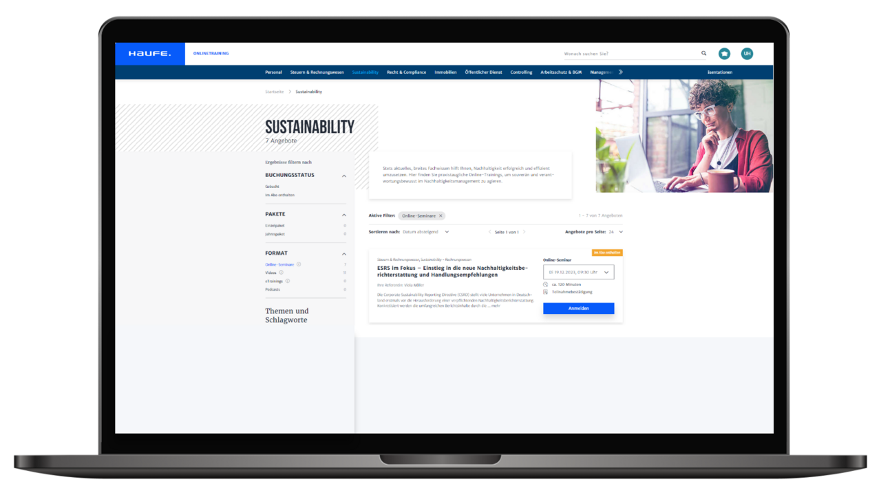 Onlinetraining Sustainability