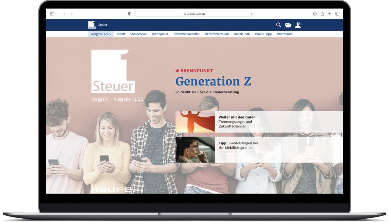 Steuer1 – das monatliche eMagazin